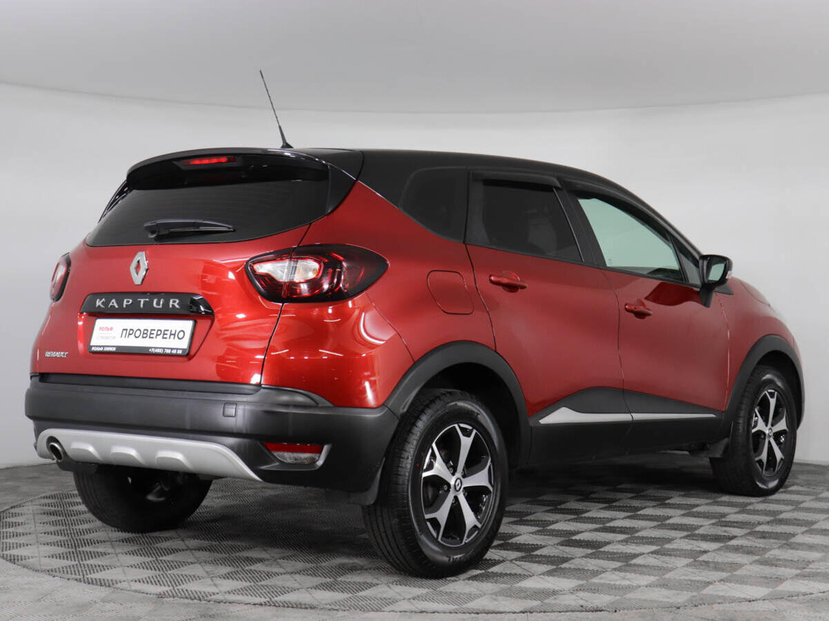 Рено кроссовер фото цена Купить б/у Renault Kaptur I 1.6 CVT (114 л.с.) бензин вариатор в Химках: красный