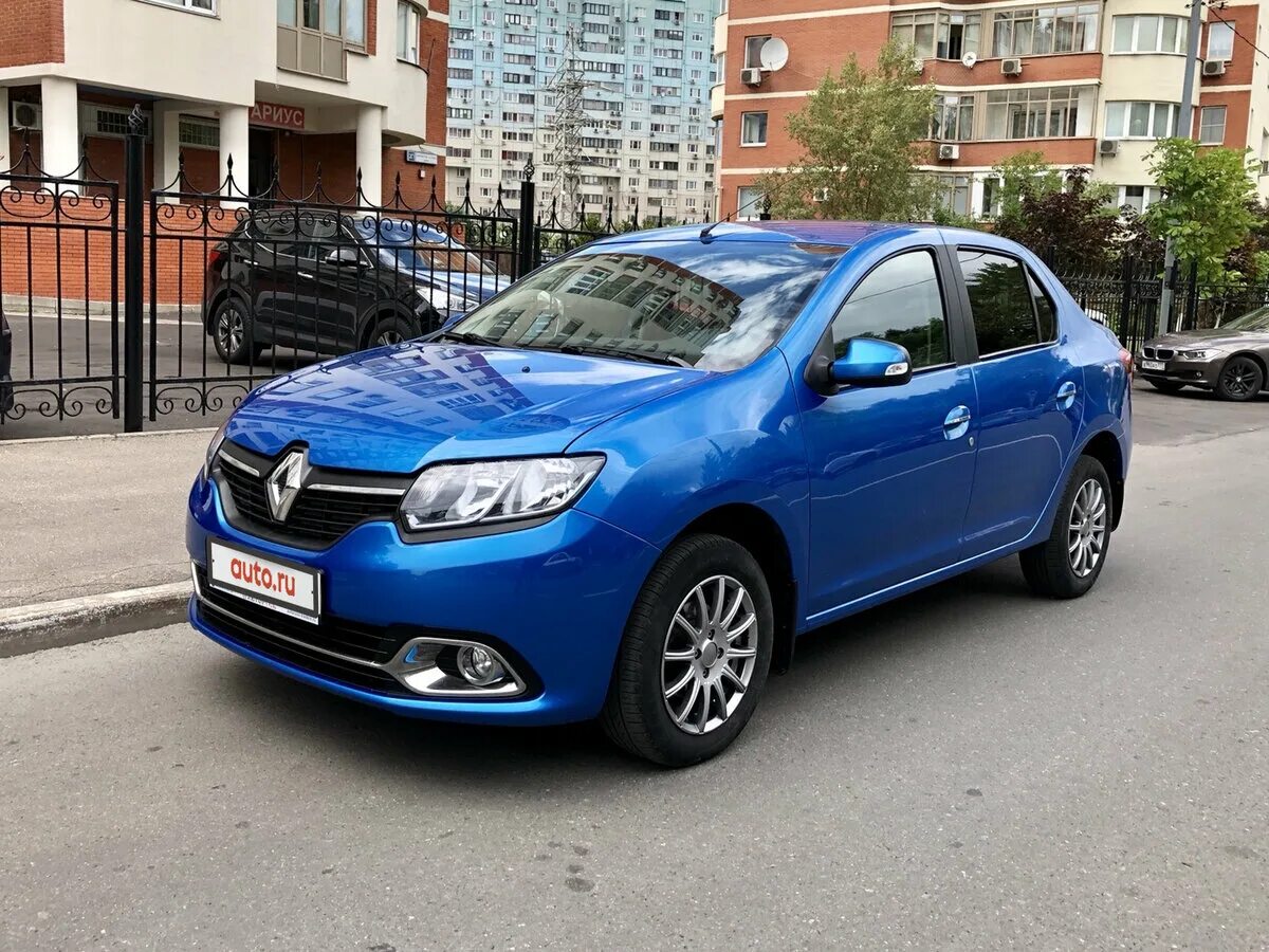 Рено логан 2 синий фото Купить б/у Renault Logan II 1.6 MT (102 л.с.) бензин механика в Москве: синий Ре