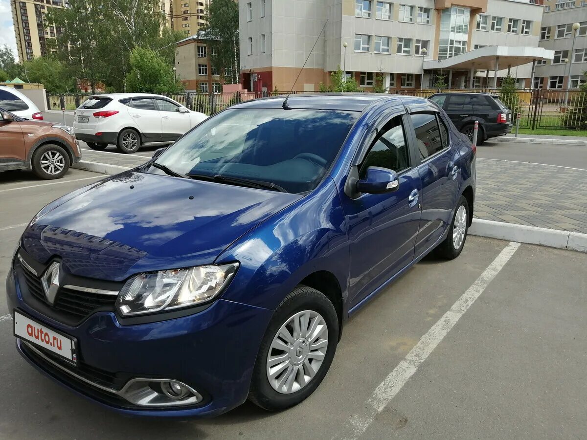 Рено логан 2 синий фото Купить б/у Renault Logan II 1.6 MT (102 л.с.) бензин механика в Наро-Фоминске: с