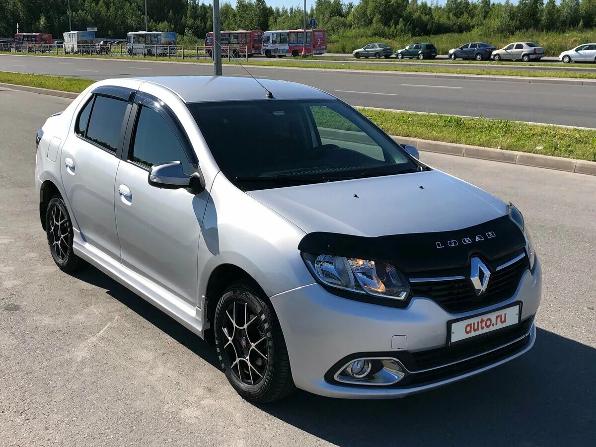 Рено логан 2 тюнинг фото Купить б/у Renault Logan II 1.6 AMT (82 л.с.) бензин робот в Санкт-Петербурге: с