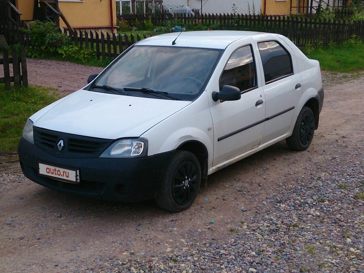 Рено логан 2008 года фото Купить б/у Renault Logan I 1.4 MT (75 л.с.) бензин механика в Пудости: белый Рен