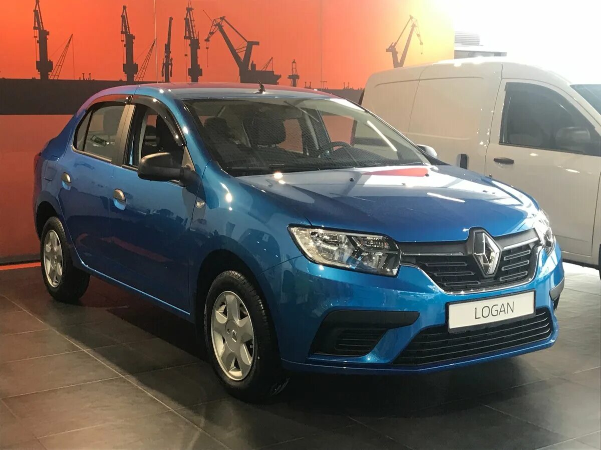 Рено логан 2019 года фото Купить новый Renault Logan бензин автомат в Ульяновске: синий 2018 седан 2018 го