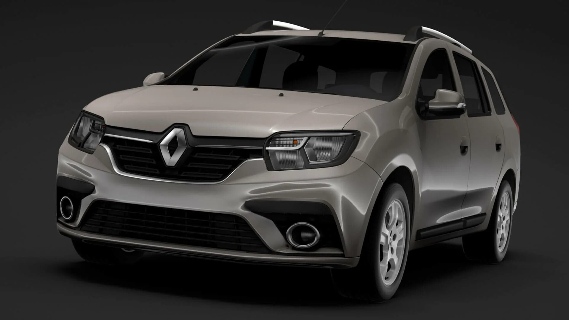 Рено логан 2020 фото Renault Logan MCV 2018 - 3D Model by Creator 3D