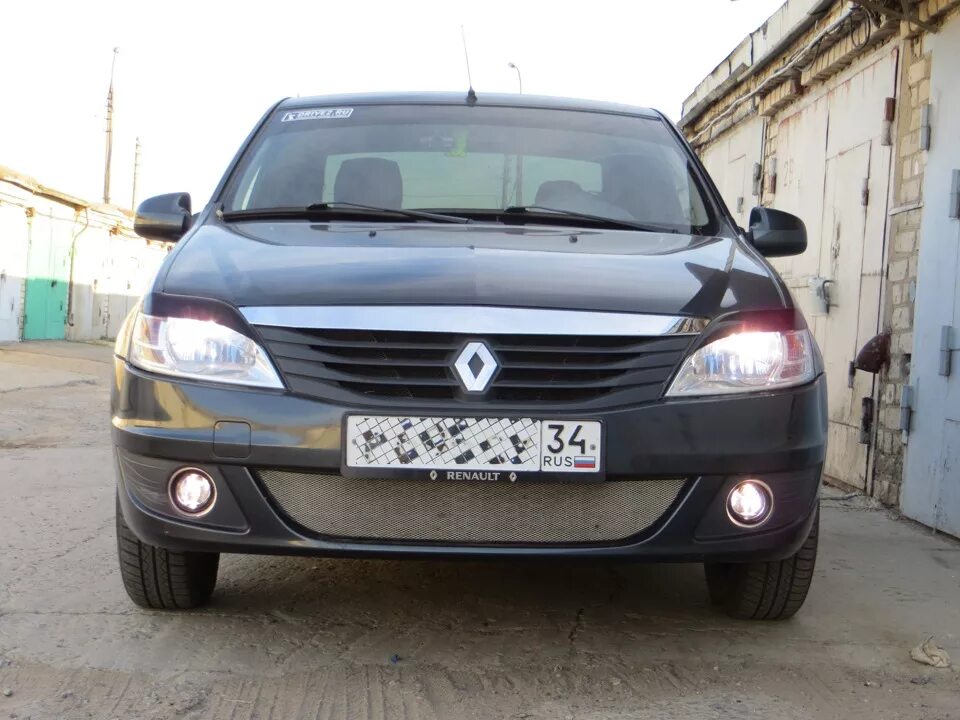 Рено логан 2021 год фото с противотуманками Замена ПТФ - Renault Logan (1G), 1,6 л, 2010 года электроника DRIVE2