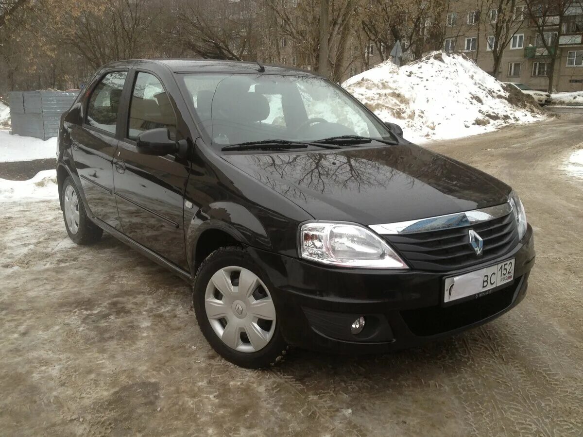 Рено логан черный фото Купить б/у Renault Logan I Рестайлинг 1.6 MT (84 л.с.) бензин механика в Нижнем 