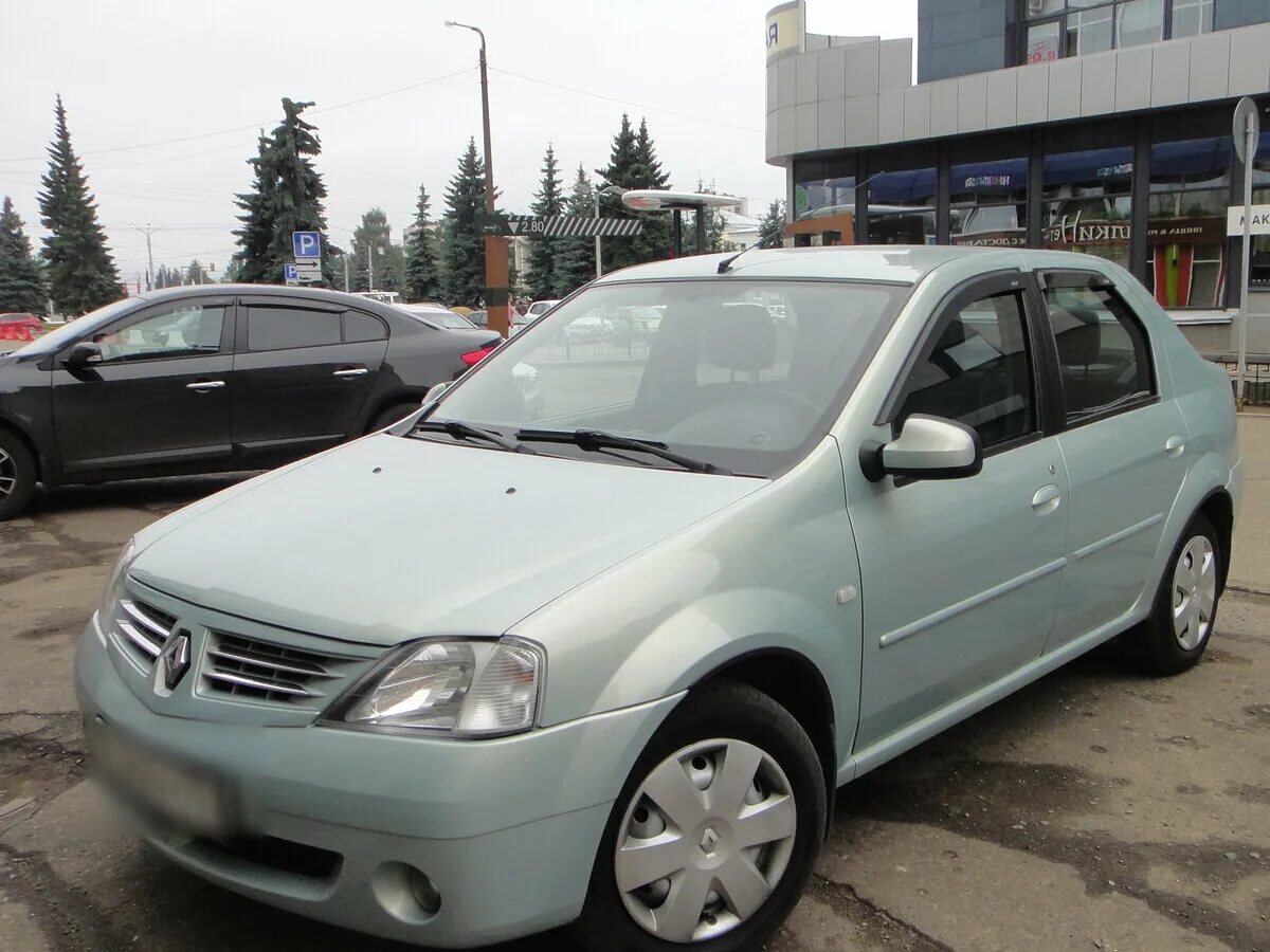 Рено логан фото 2007 Купить б/у Renault Logan I 1.6 MT (87 л.с.) бензин механика в Костроме: зелёный 