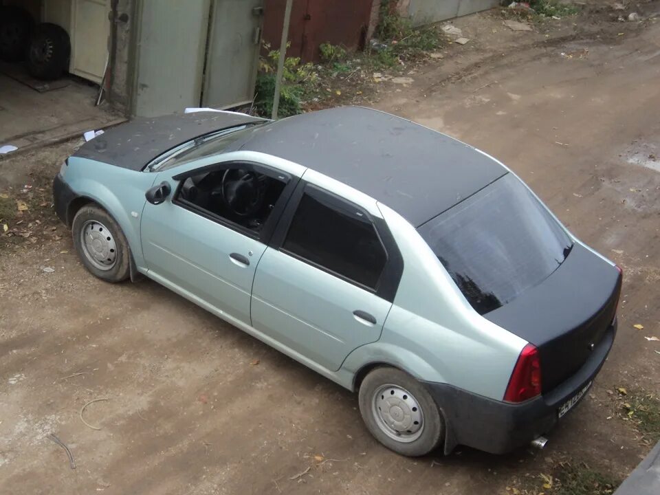 Рено логан крыша фото Багажник в карбон. - Renault Logan (1G), 1,4 л, 2007 года стайлинг DRIVE2