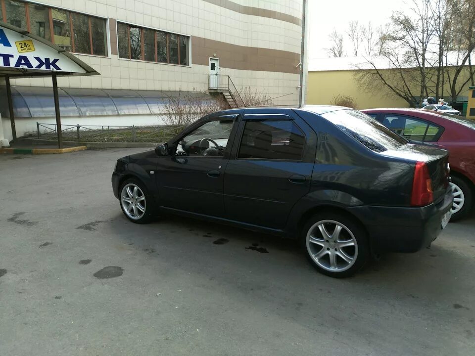 Рено логан на 17 дисках фото Переобулся на лето ) r17 - Renault Logan (1G), 1,4 л, 2008 года колёсные диски D