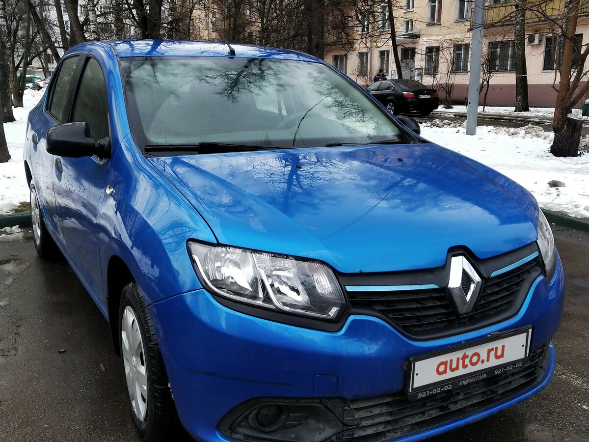 Рено логан отзывы фото Купить б/у Renault Logan II 1.6 MT (82 л.с.) бензин механика в Москве: синий Рен