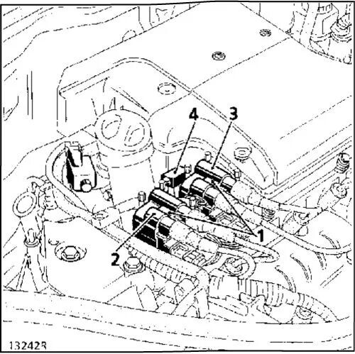 Рено логан схема подключения катушки зажигания Статическая система зажигания Renault Руководство Renault