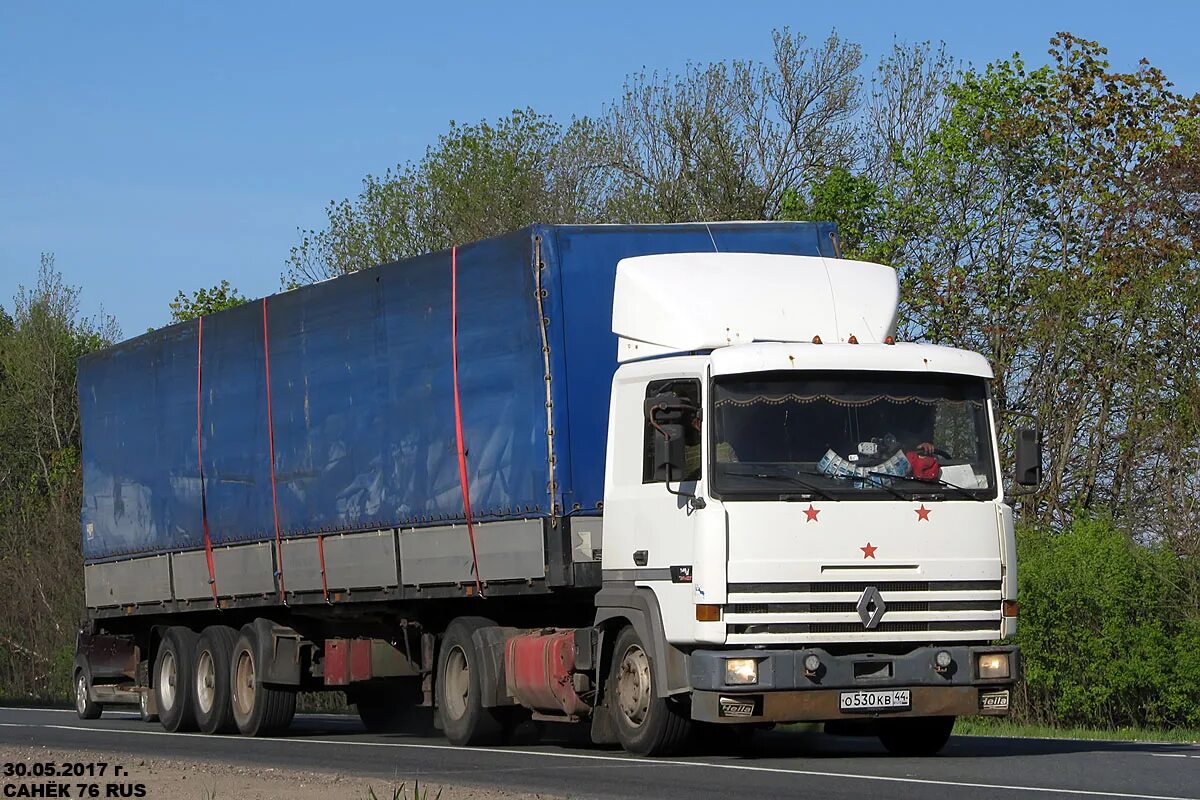 Рено мажор тягач фото Костромская область, № О 530 КВ 44 - Renault R-Series Major - Фото - Фототрак