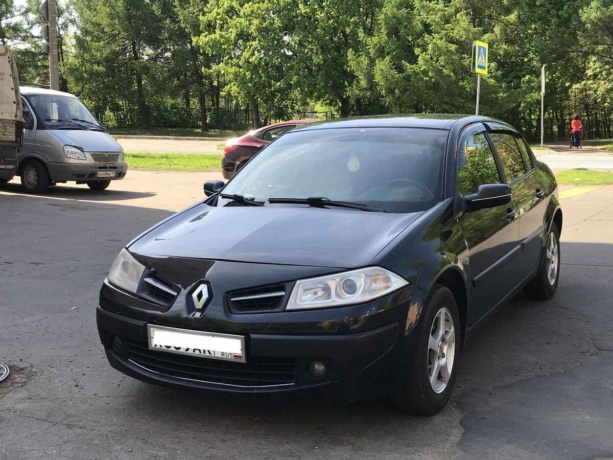 Рено меган 2 рестайлинг фото Купить б/у Renault Megane II Рестайлинг 1.6 AT (115 л.с.) бензин автомат в Москв