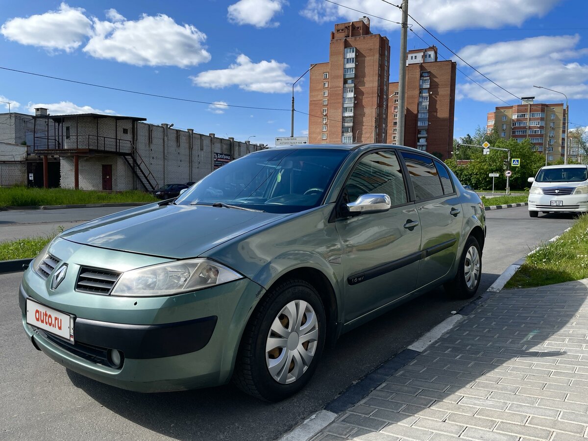 Рено меган 2005 фото Купить б/у Renault Megane II 1.6 AT (115 л.с.) бензин автомат в Ярославле: серый