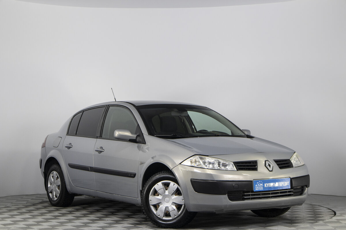 Рено меган 2005 фото Купить б/у Renault Megane II 1.6 MT (115 л.с.) бензин механика в Перми: серый Ре