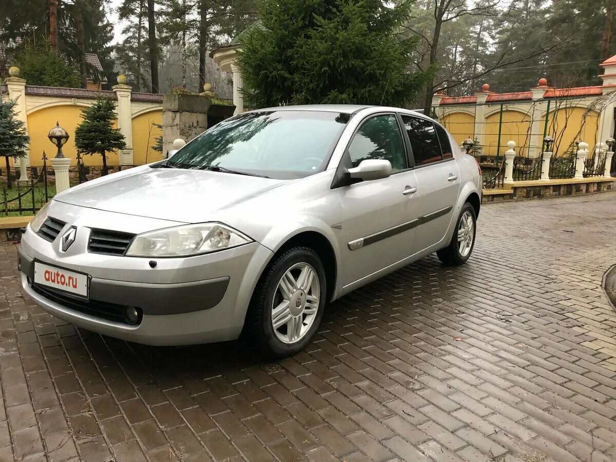 Рено меган 2005 фото Купить б/у Renault Megane II 1.6 AT (115 л.с.) бензин автомат в Москве: серебрис