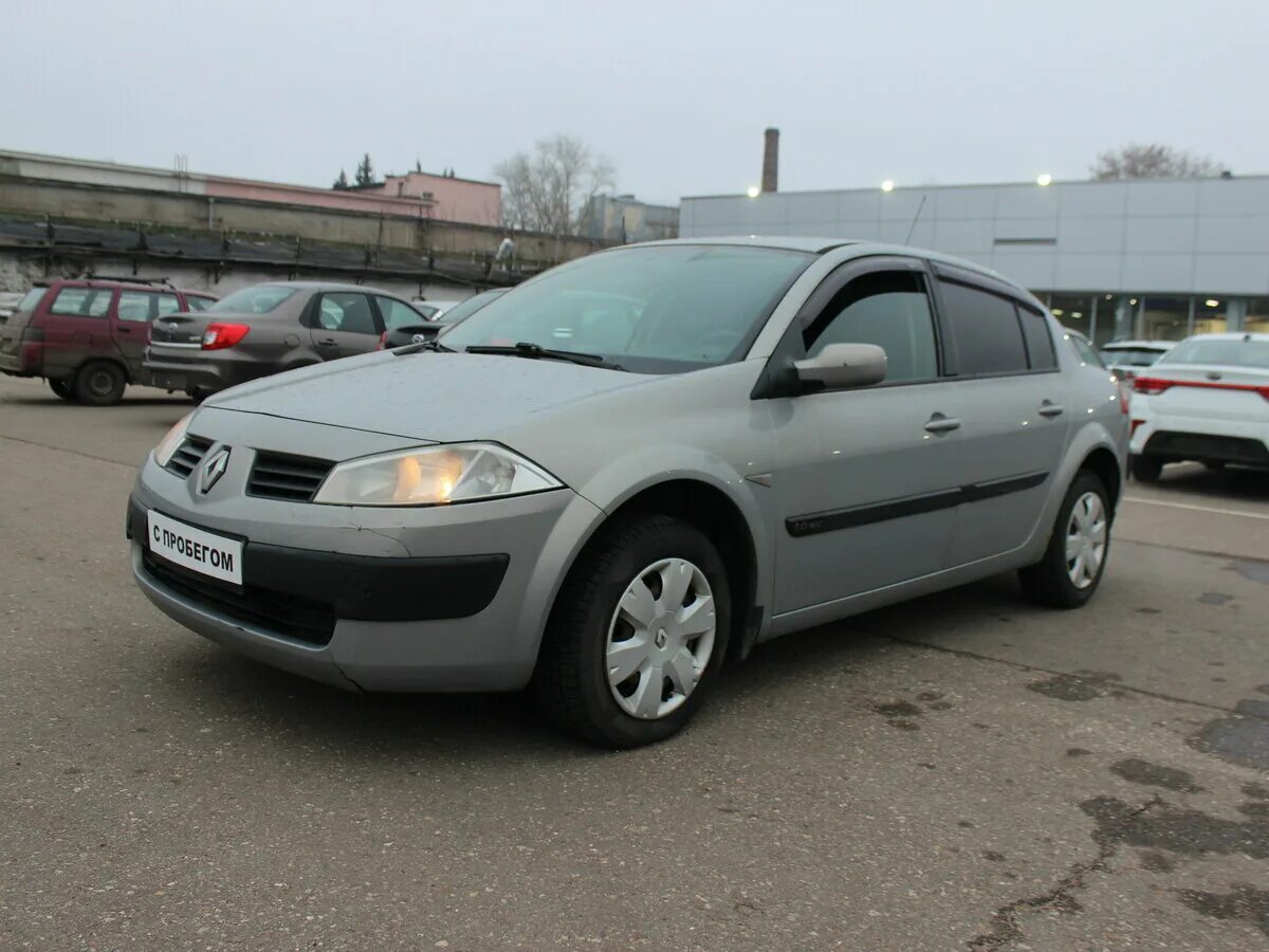 Рено меган 2005 фото Купить б/у Renault Megane II 1.6 MT (115 л.с.) бензин механика в Москве: серебри