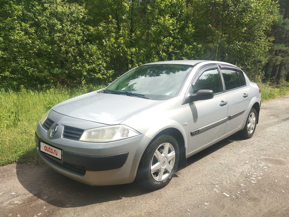 Рено меган 2005 фото Купить б/у Renault Megane II 1.4 MT (98 л.с.) бензин механика в Тамбове: серый Р