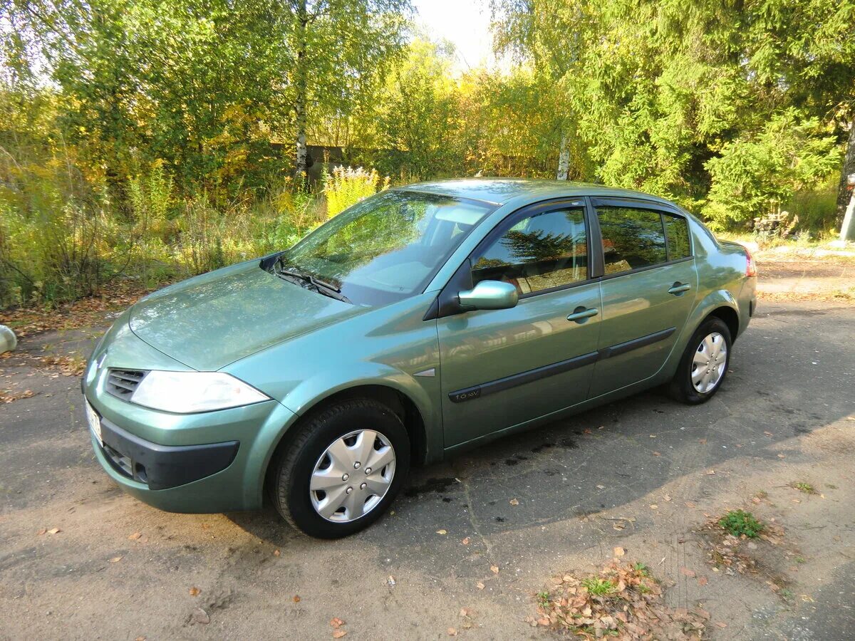 Рено меган 2006 года фото Купить б/у Renault Megane бензин автомат в Рыбинске: зелёный Рено Меган 2006 сед