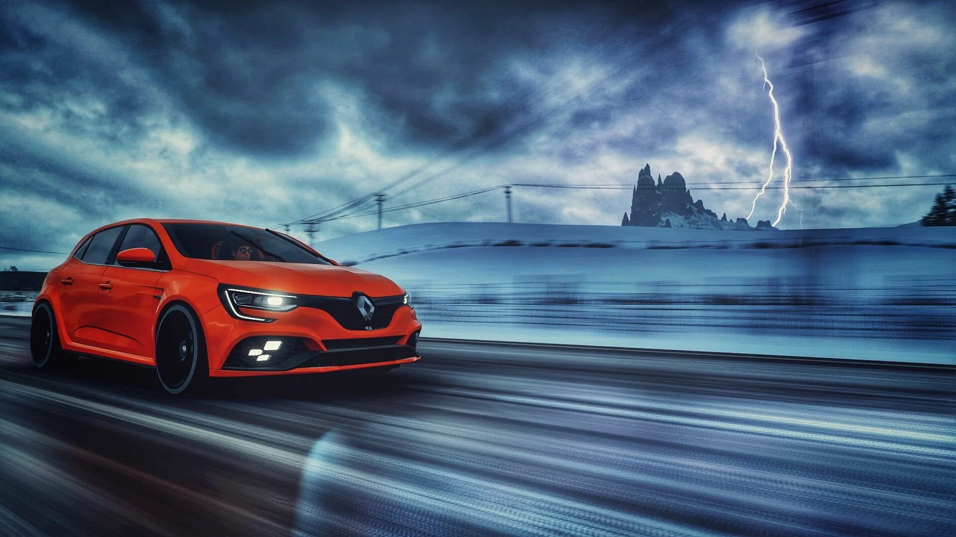 Рено меган 4 фото на заставку телефона Renault Megane RS #Renault megane rs #car Forza Horizon 4 #1080P #wallpaper #hdw