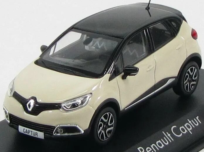 Рено модели машин фото и названия Renault Captur (кроссовер) 2013 Ivory with Black Roof