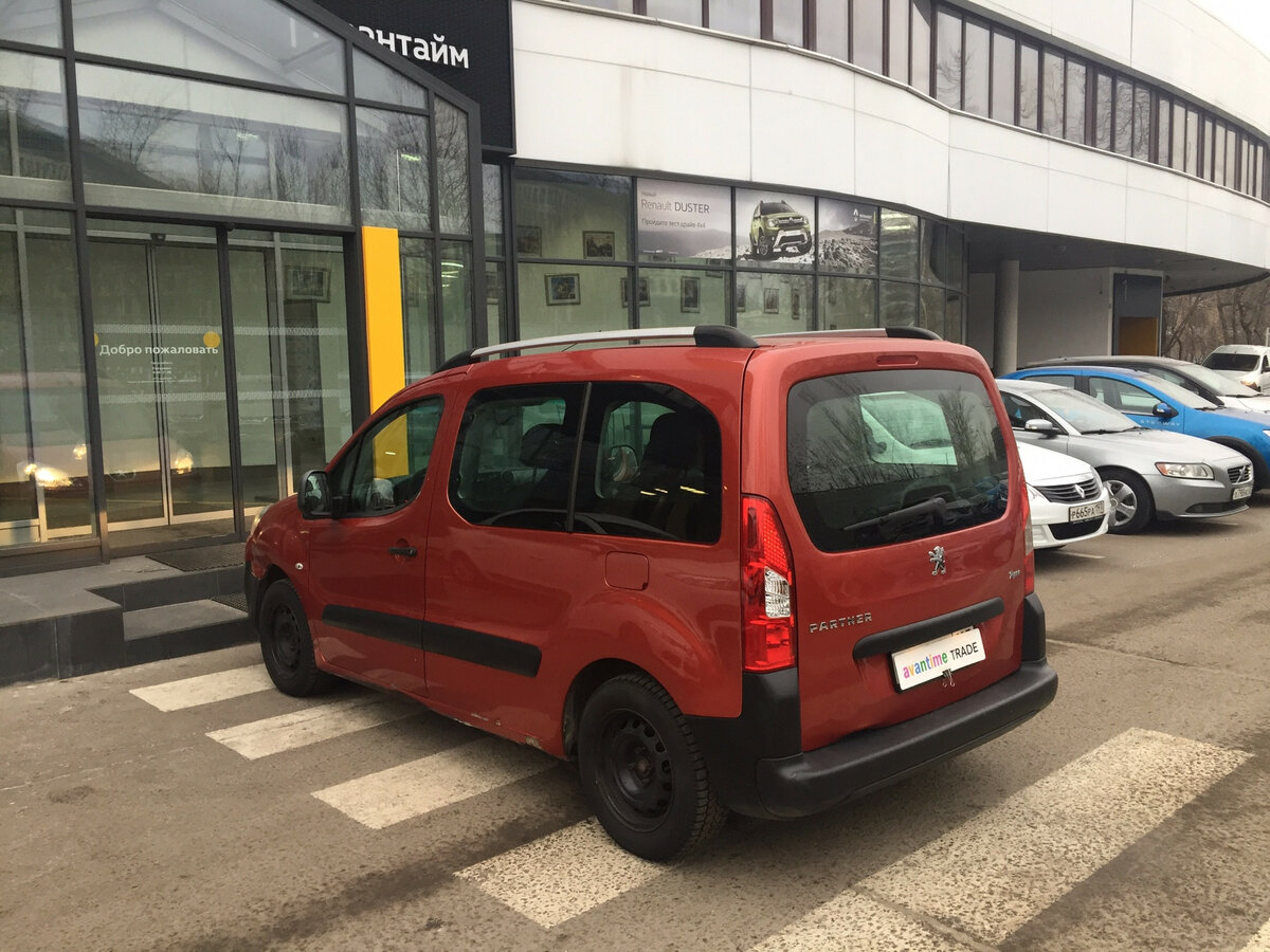 Рено партнер фото Купить б/у Peugeot Partner II 1.6 MT (90 л.с.) бензин механика в Москве: красный