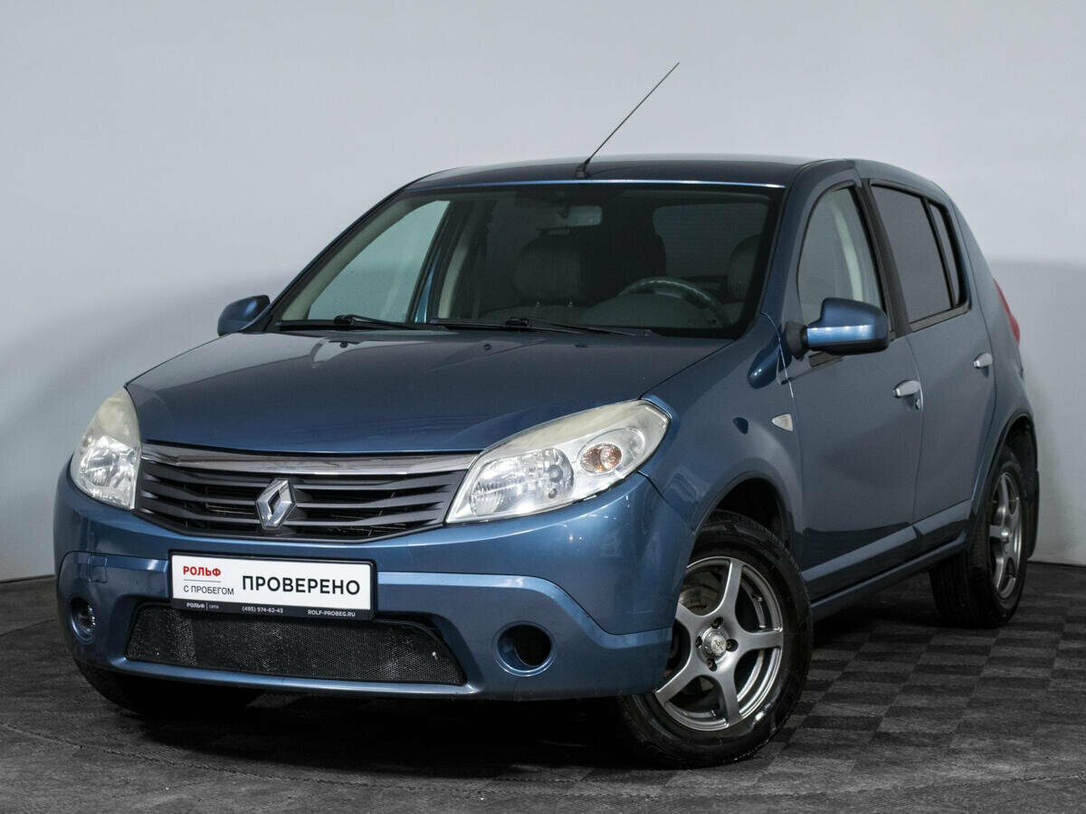 Рено сандеро 2012 год фото Купить б/у Renault Sandero I 1.6 MT (84 л.с.) бензин механика в Москве: синий Ре