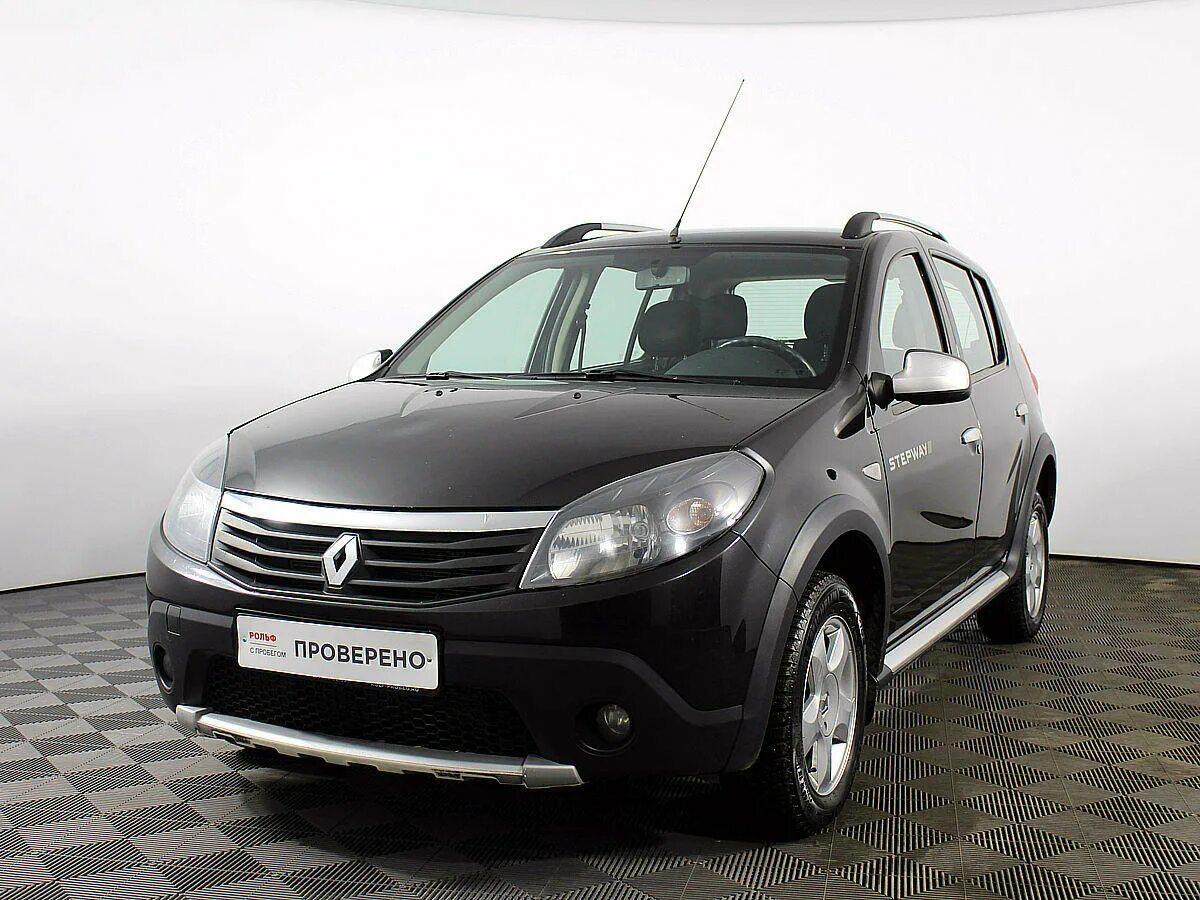 Рено сандеро 2012 год фото Купить б/у Renault Sandero I 1.6 AT (103 л.с.) бензин автомат в Москве: чёрный Р