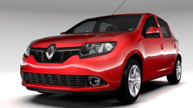 Рено сандеро 2015 фото Renault Sandero 2015 3D model CGTrader