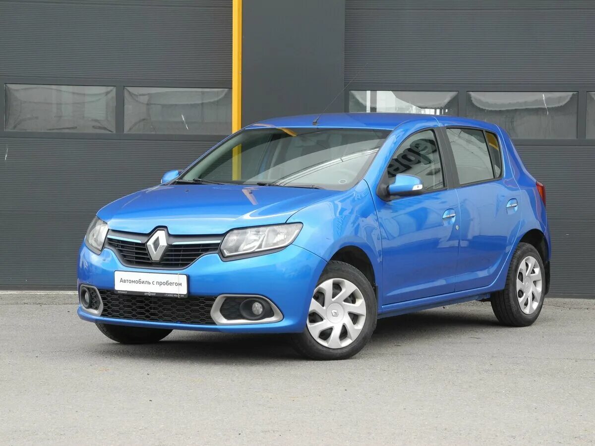 Рено сандеро 2016 фото Купить б/у Renault Sandero II 1.6 MT (82 л.с.) бензин механика в Химках: синий Р