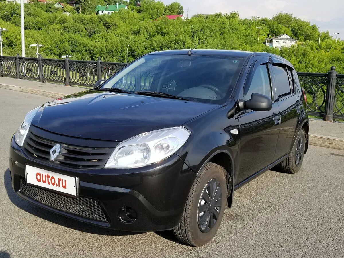 Рено сандеро черный фото Купить б/у Renault Sandero I 1.4 MT (75 л.с.) бензин механика в Уфе: чёрный Рено