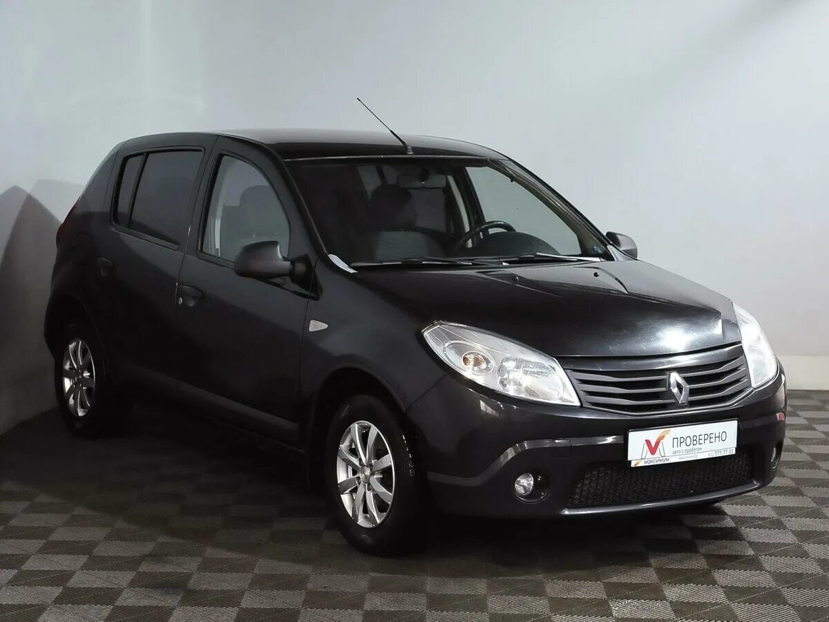 Рено сандеро черный фото Купить б/у Renault Sandero I 1.6 MT (84 л.с.) бензин механика в Санкт-Петербурге