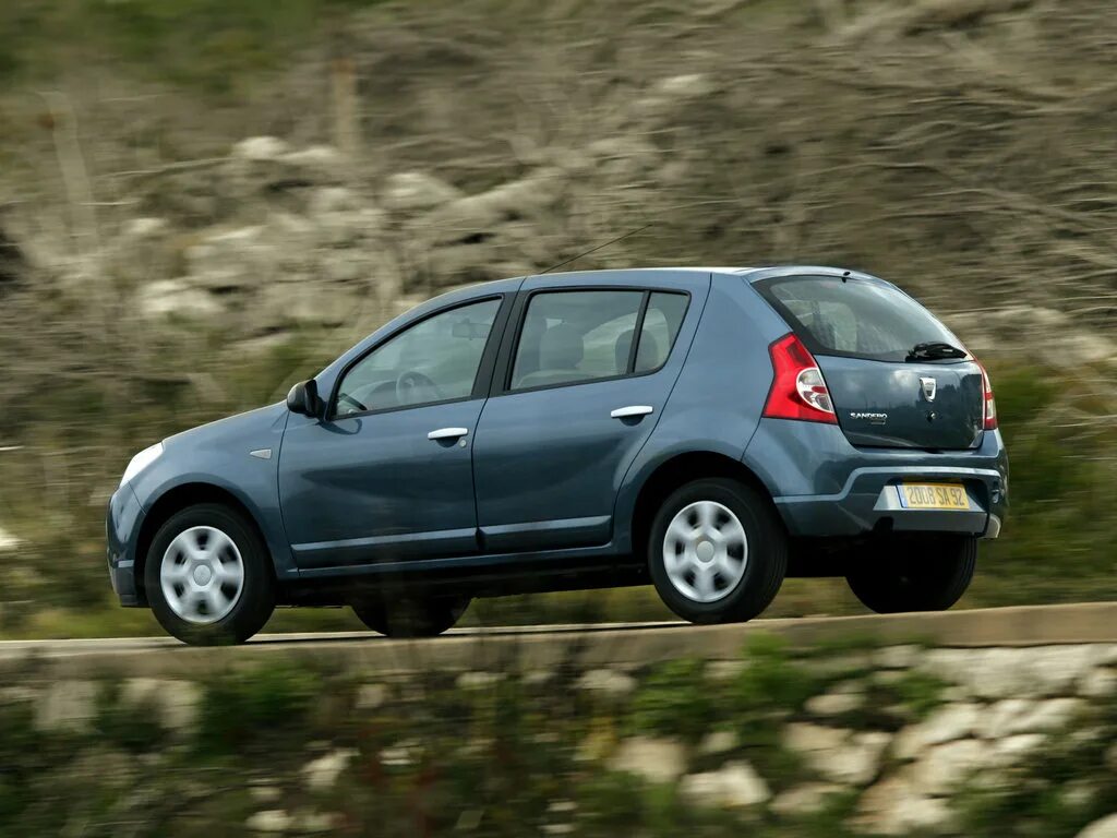 Рено сандеро фото Dacia Sandero 2008, 2009, 2010, 2011, 2012, хэтчбек 5 дв., 1 поколение, B90 техн