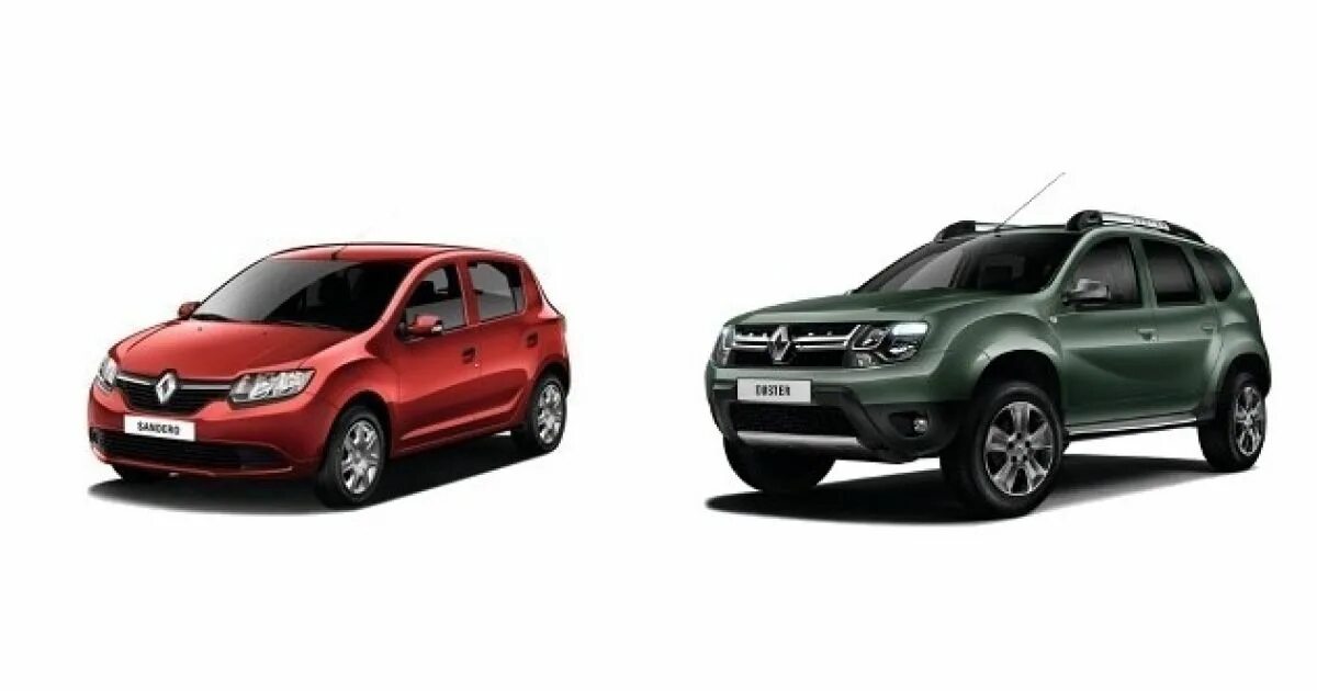 Рено сандеро и дастер фото Порівнюємо Renault Duster 2013 і Renault Sandero 2013