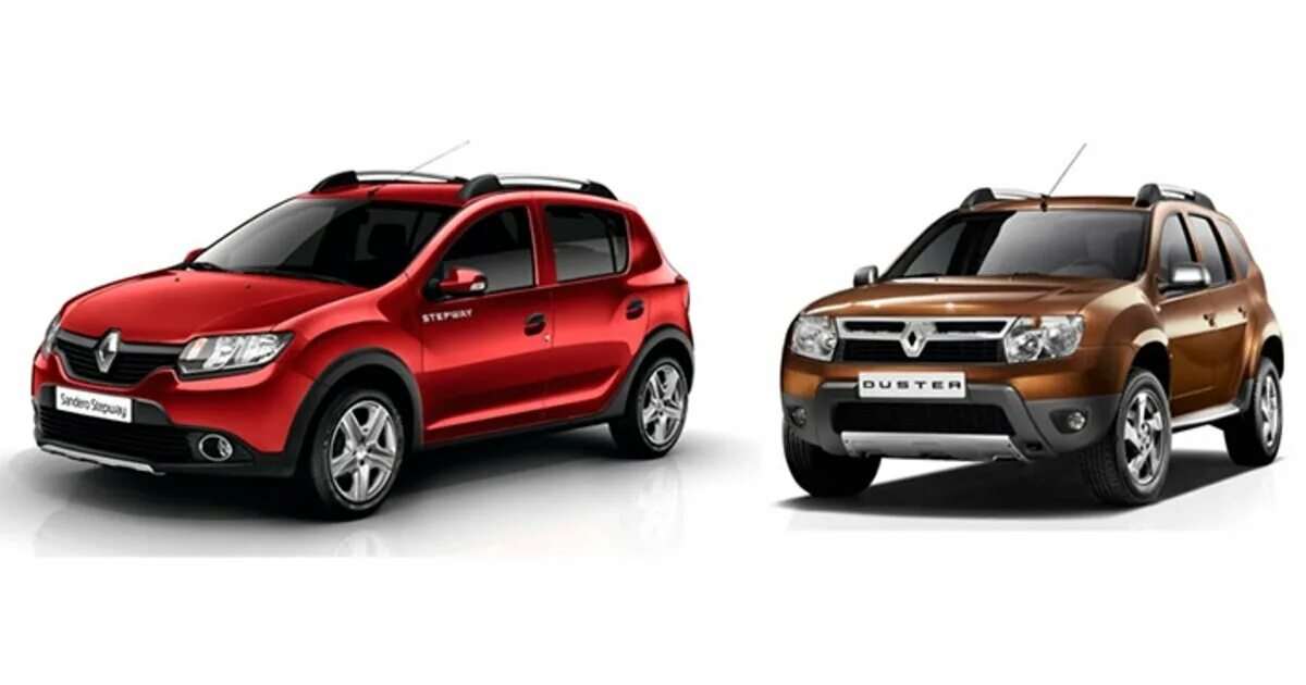 Рено сандеро и дастер фото Renault DUSTER и Renault Stepway с выгодой до 90 000 руб!