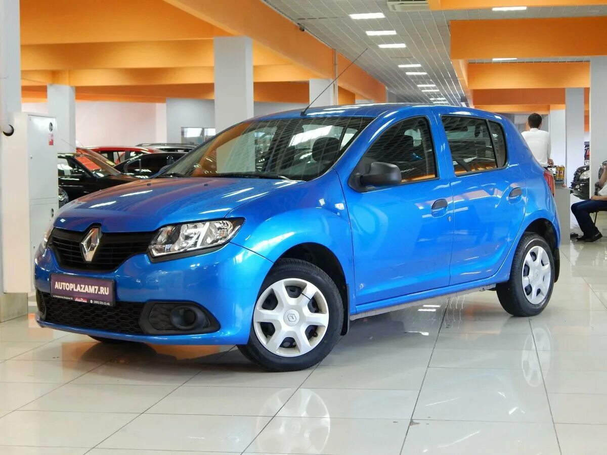 Рено сандеро синий фото Купить б/у Renault Sandero II 1.6 MT (82 л.с.) бензин механика в Балашихе: синий