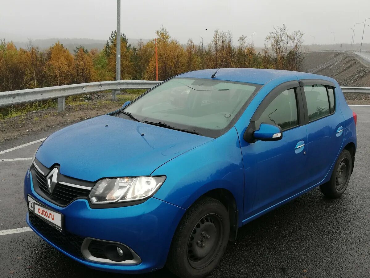 Рено сандеро синий фото Купить б/у Renault Sandero II 1.6 MT (102 л.с.) бензин механика в Мурманске: син