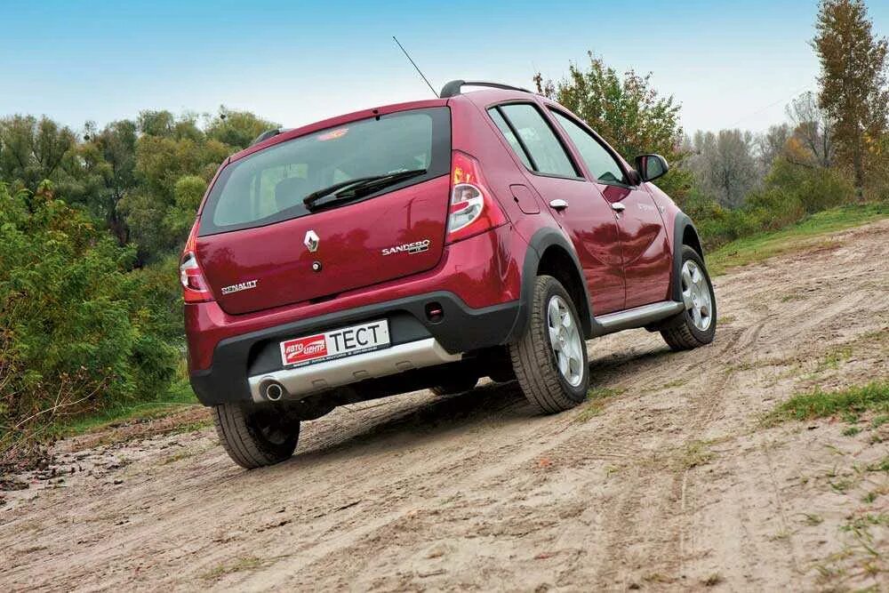 Отличия обычного Sandero от Stepway - Renault Sandero Stepway (1G), 1,6 л, 2011 