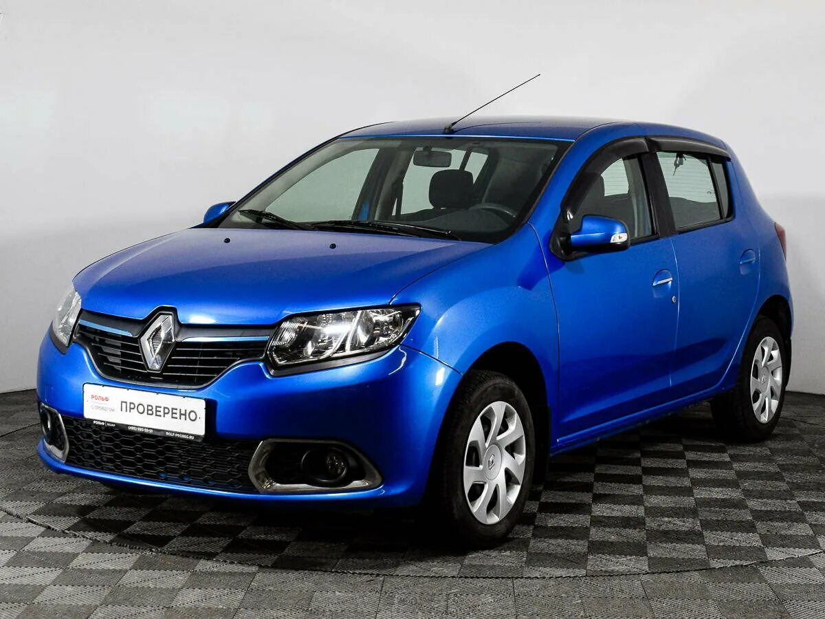 Рено сенинг фото Купить б/у Renault Sandero II 1.6 MT (102 л.с.) бензин механика в Москве: синий 