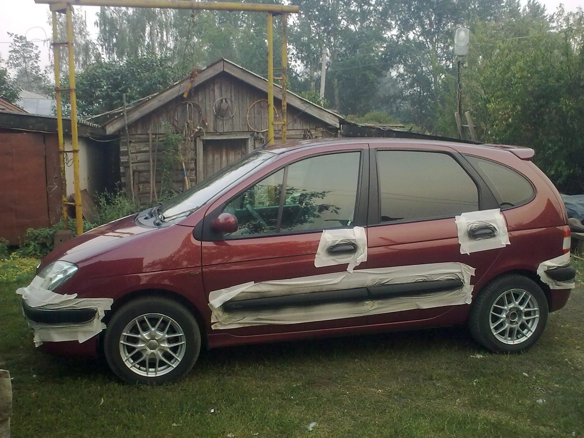 Рено сценик 1 рестайлинг тюнинг Покраска пластика - Renault Scenic I, 1,6 л, 2002 года тюнинг DRIVE2