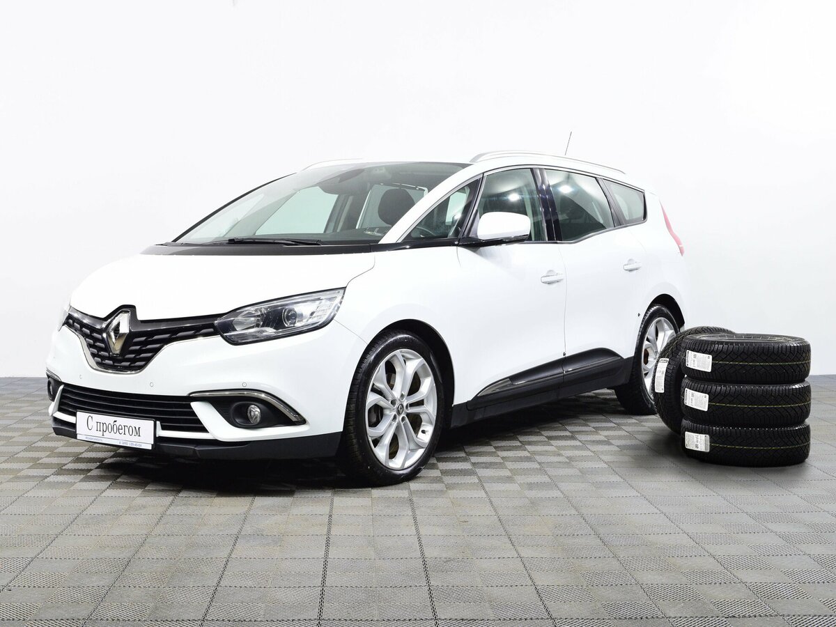 Рено сценик 2018 фото Купить б/у Renault Scenic IV 1.5d AMT (110 л.с.) дизель робот в Москве: белый Ре