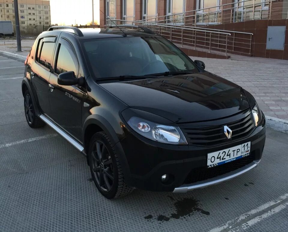 Рено степвей 1 тюнинг Покраска деталей в цвет кузова - Renault Sandero 1G, 1,6 л, 2012 года стайлинг D