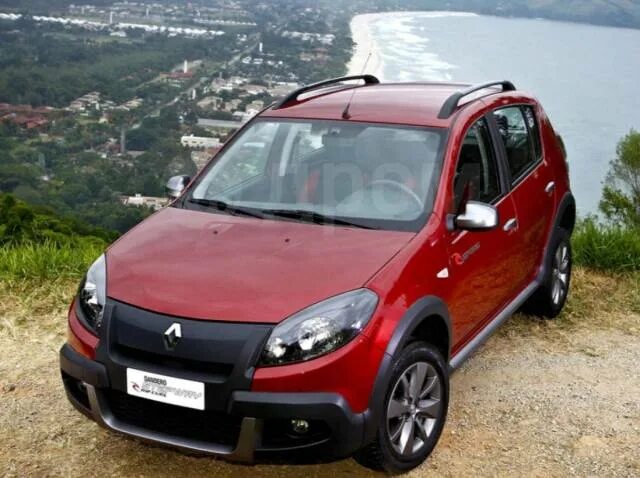 Рено степвей фото Купить Renault Sandero 2009 - 2014г Дефлектор капота (Мухобойка) в Красноярске п