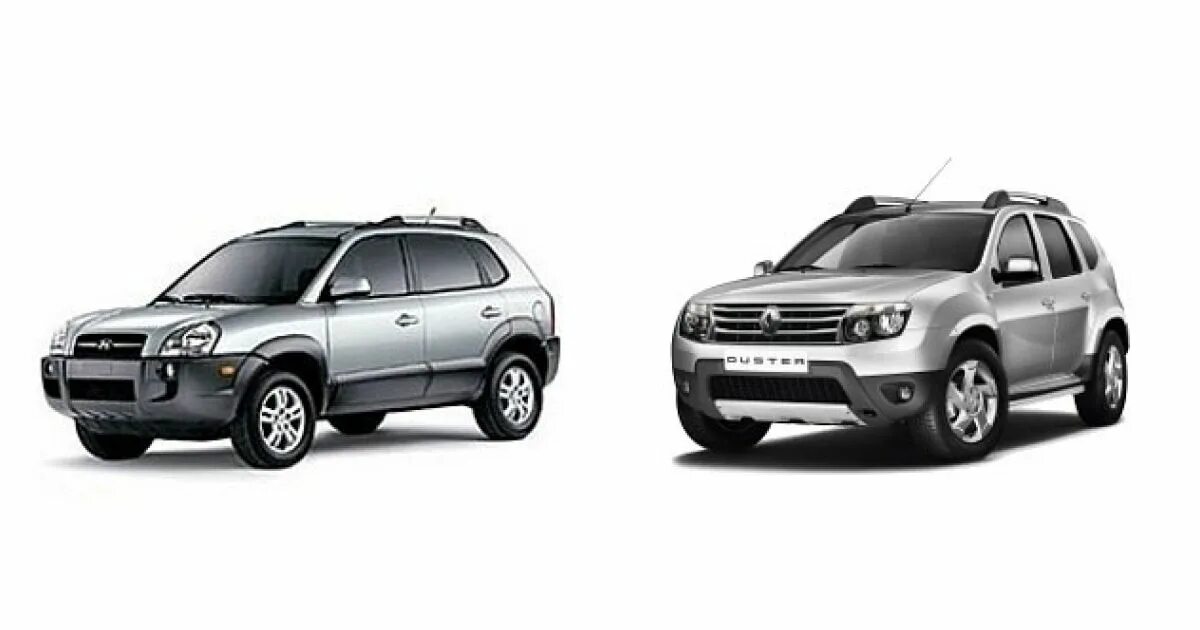 Рено туксон фото Порівнюємо Hyundai Tucson 2004 і Renault Duster 2011