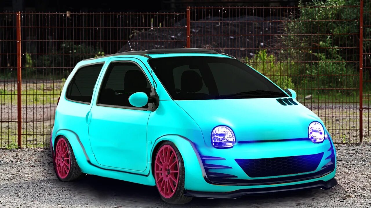 Рено твинго тюнинг Virtual Tuning Renault Twingo - YouTube