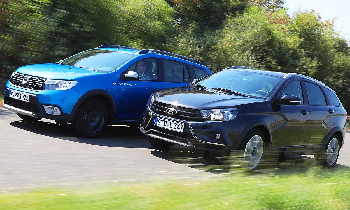 Рено веста фото Dacia Logan MCV/Lada Vesta: Test autozeitung.de