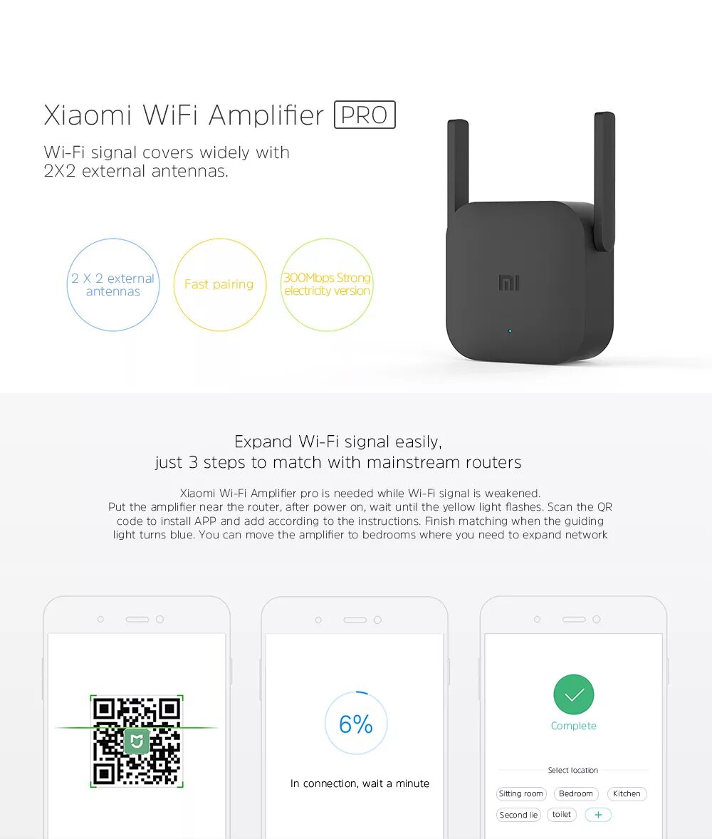 Репитер wifi xiaomi как подключить к роутеру Xiaomi Mi WiFi Amplifier Pro купить в Красноярске. Цена на Xiaomi Mi WiFi Amplif