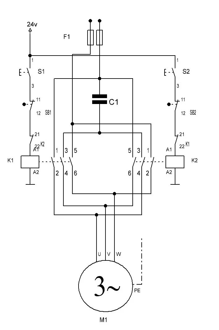 Реверс двигателя на 220 схема подключения Реверс Электродвигателя - Песочница (Q&A) - Форум по радиоэлектронике