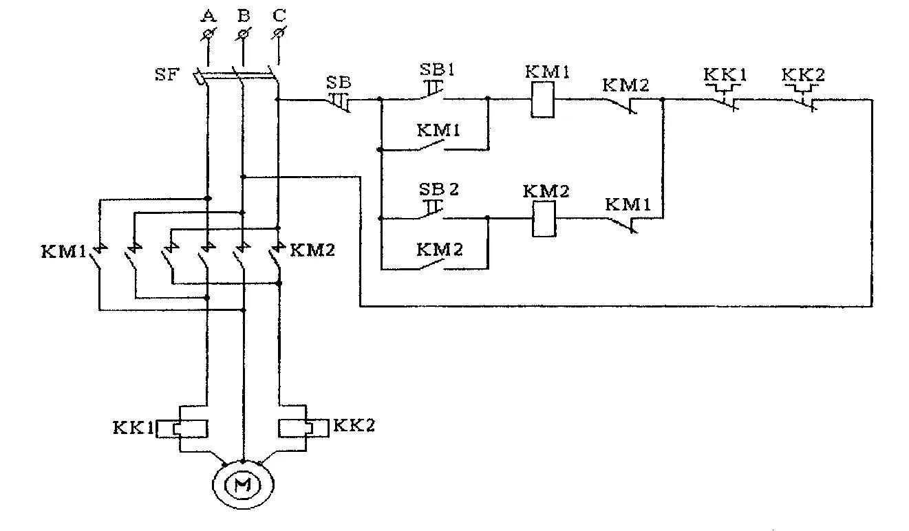 Реверс электрическая принципиальная схема Изучение магнитного пускателя с тепловым реле