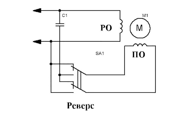 Реверс схема подключения 220 Ответы Mail.ru: Как сделать реверс для асинхронного двигателя?