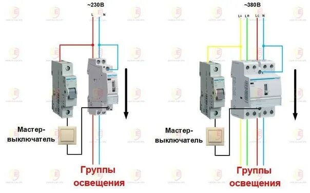 Реверсивный переключатель схема подключения 380 в щитке Схемы электрические - Фотография 4 из 6 ВКонтакте